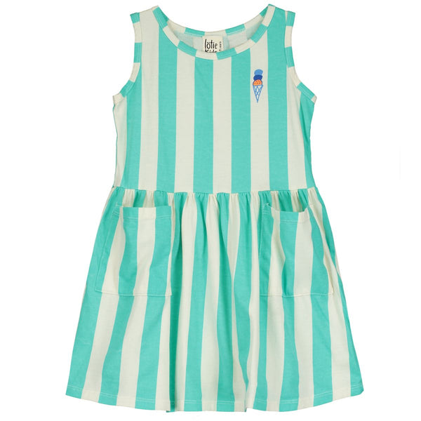 Ice Cream Dress – off white/mint