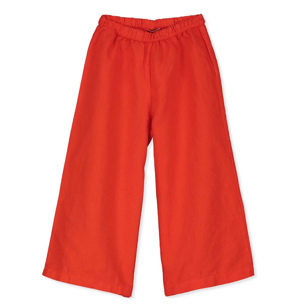 Wide Fit Woven Pants – coral red