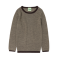 Rib Blouse – mocca/wheat