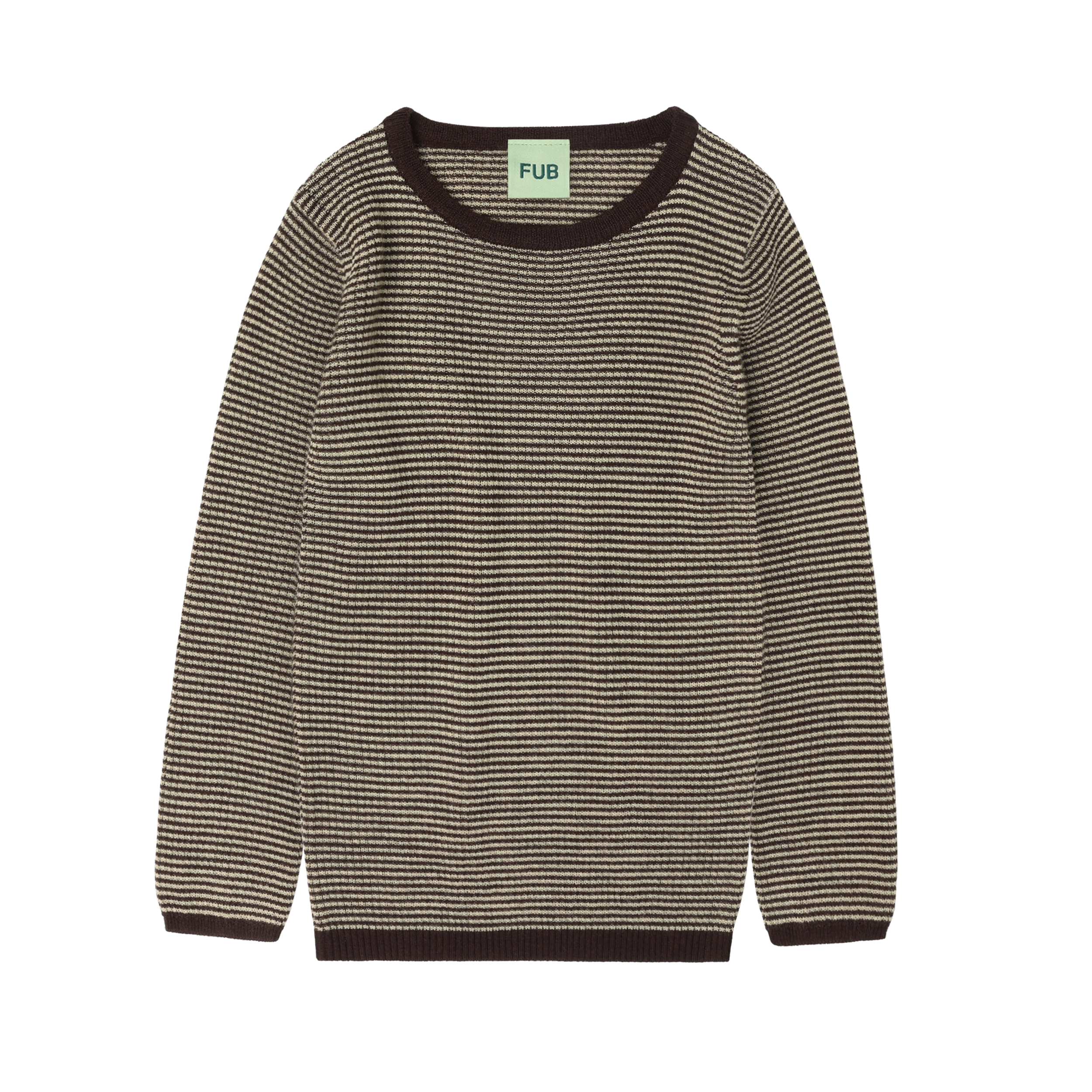 Rib Blouse – mocca/wheat
