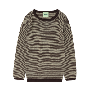 Rib Blouse – mocca/wheat