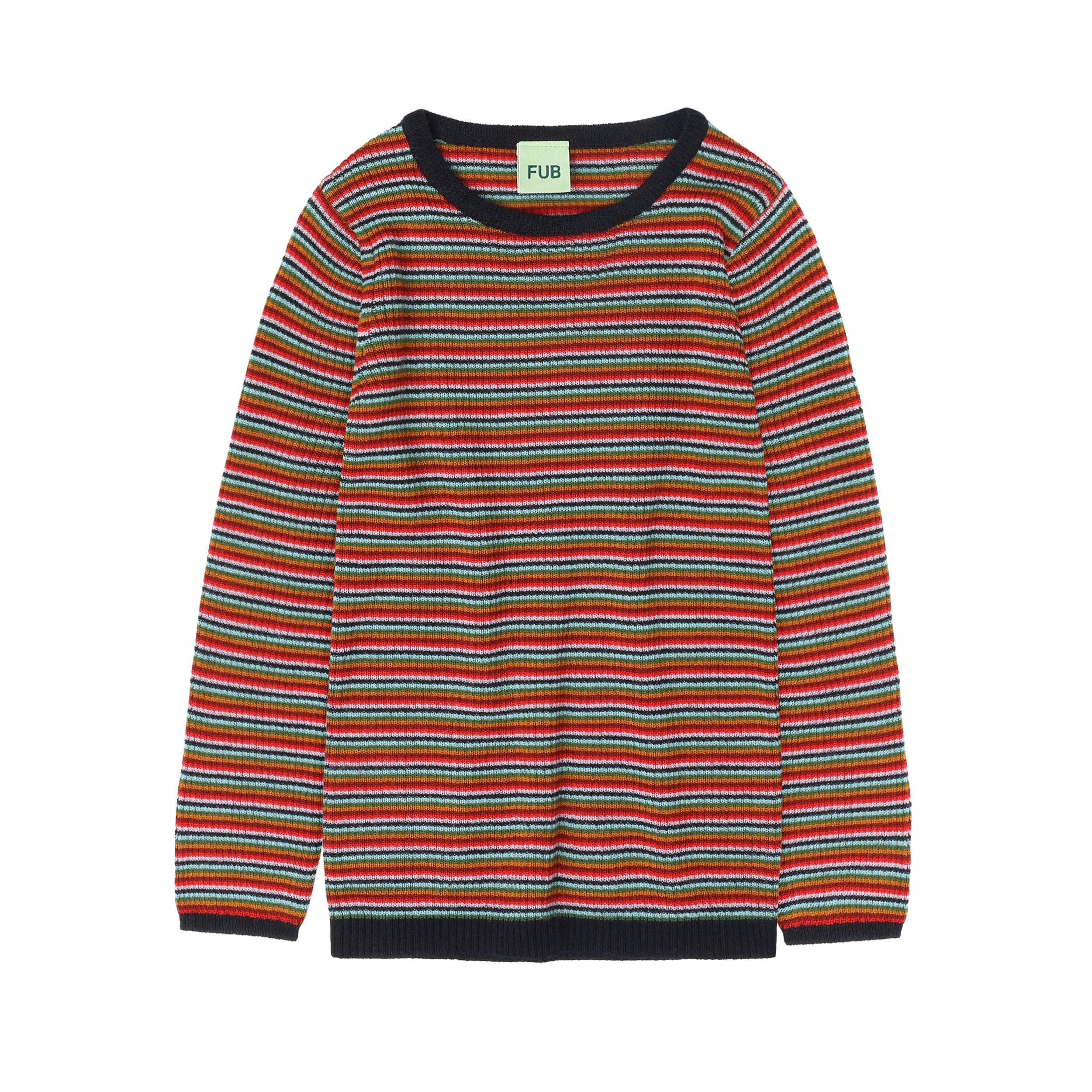Rib Blouse – multi stripe