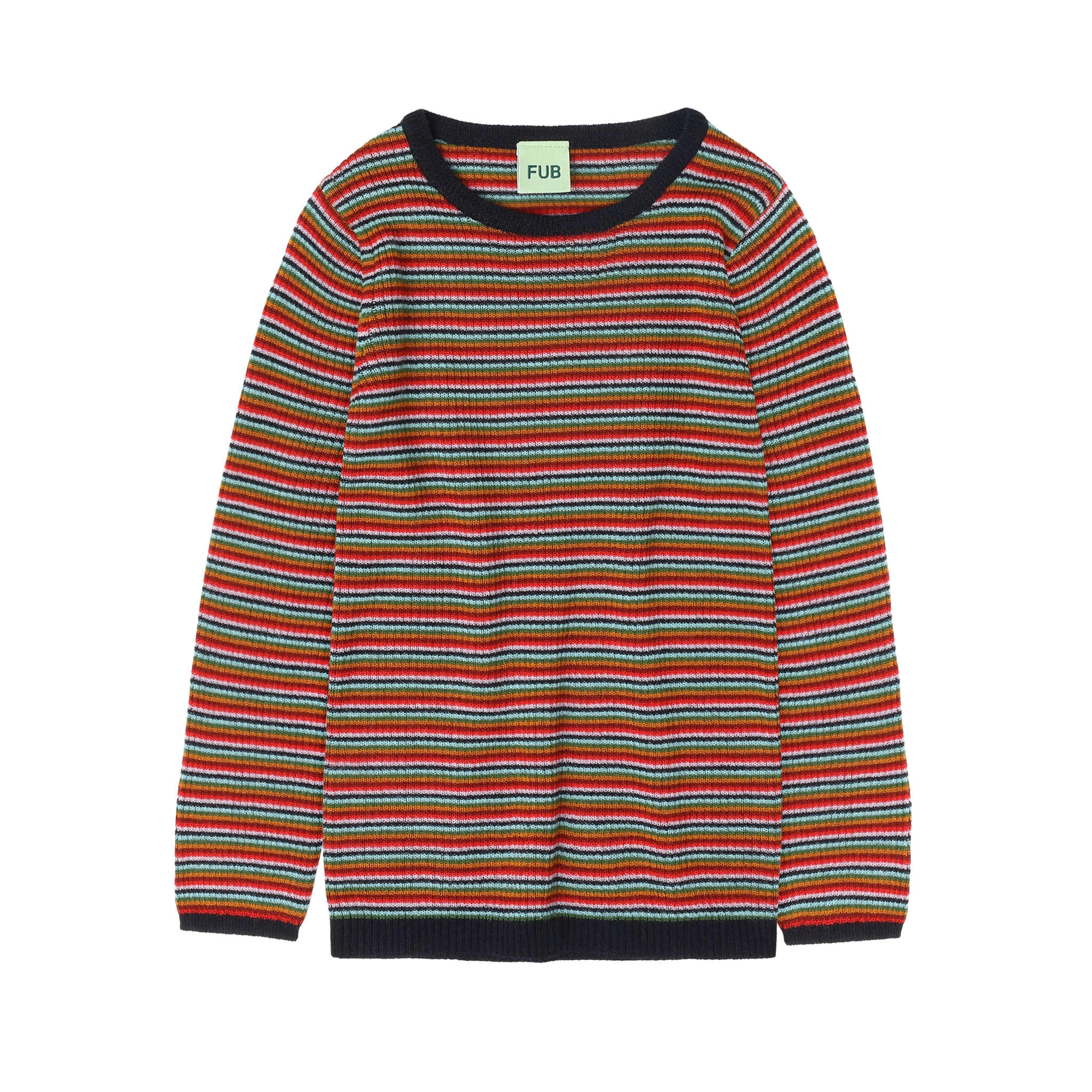 Rib Blouse – multi stripe