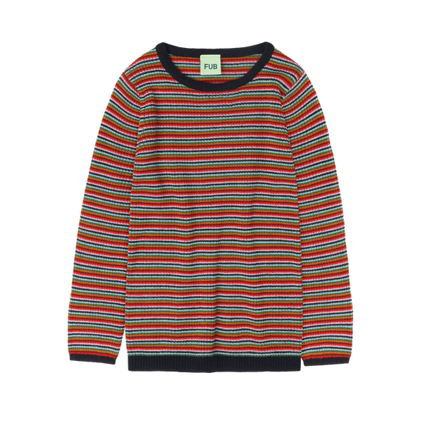 Rib Blouse – multi stripe