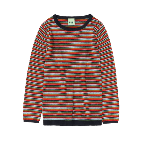 Rib Blouse – multi stripe