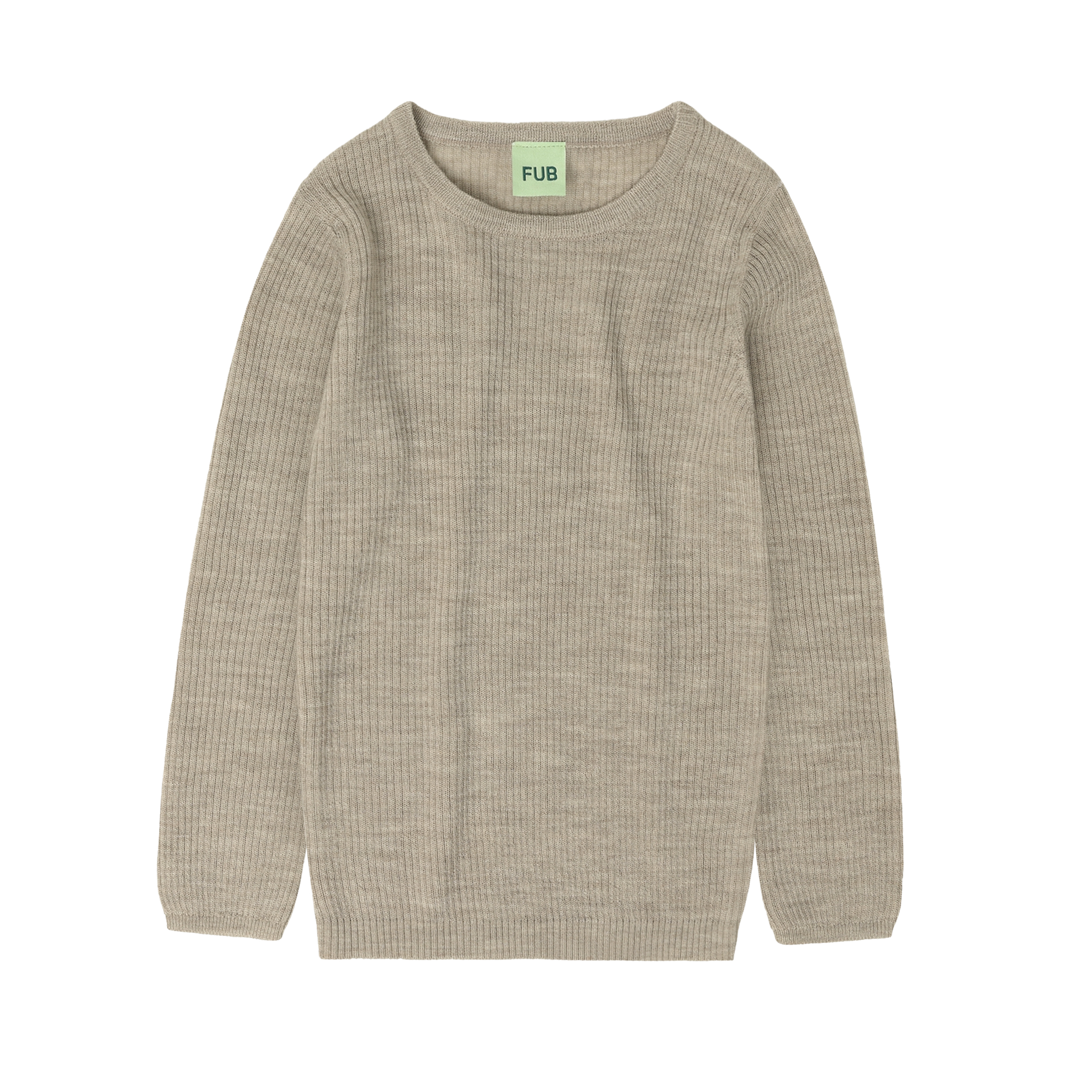 Rib Blouse – oat melange