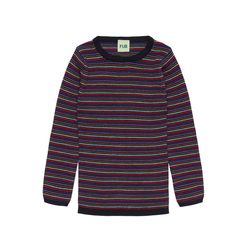 Rib Blouse – multi stripe