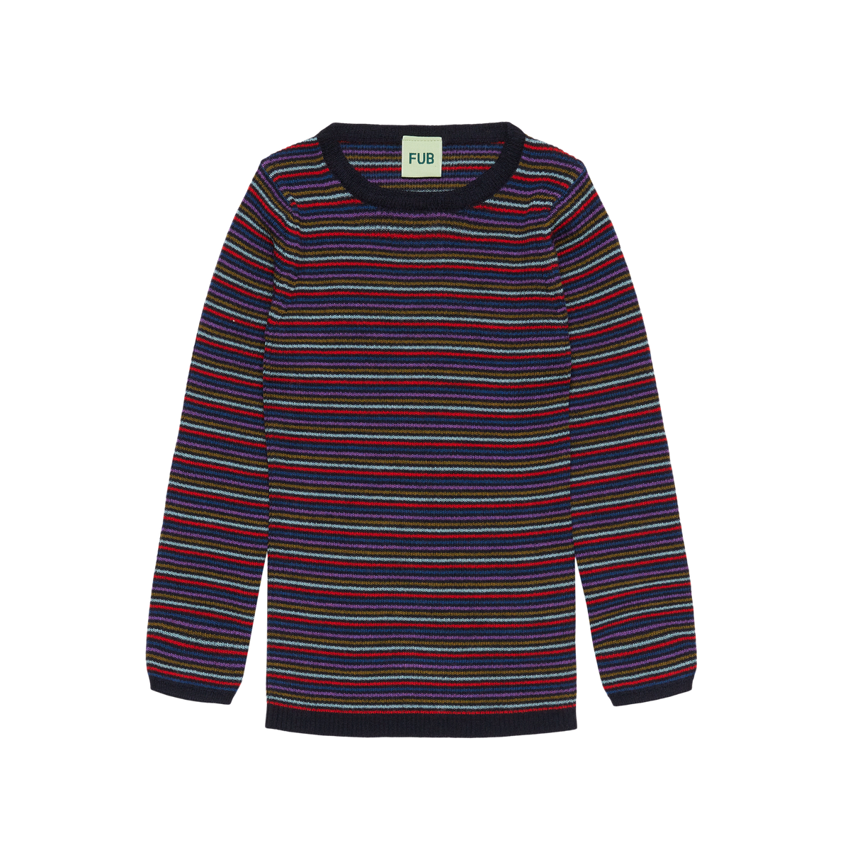 Rib Blouse – multi stripe