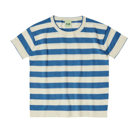 T-Shirt – ecru/azure