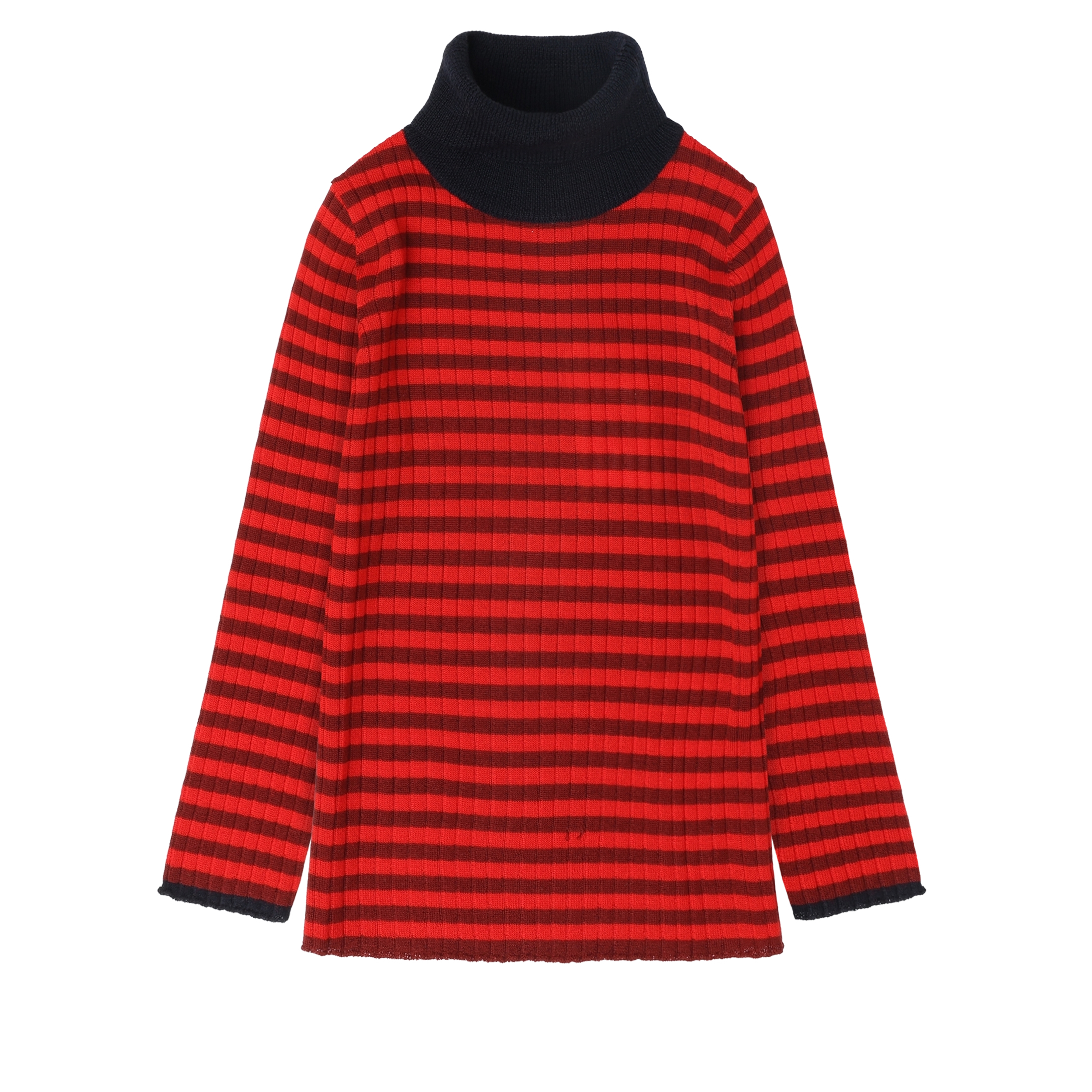 Rollneck Blouse – cranberry/signal red
