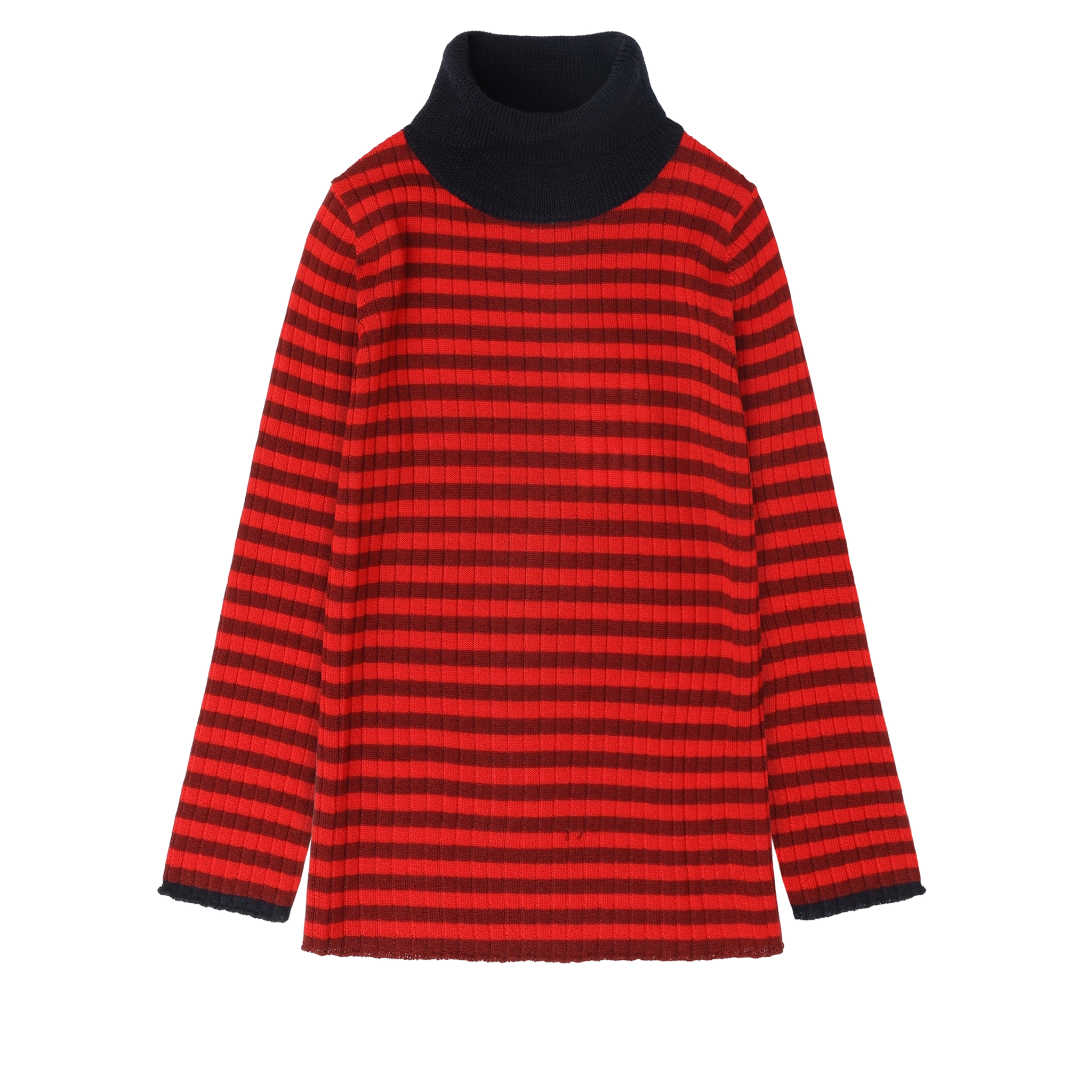 Rollneck Blouse – cranberry/signal red