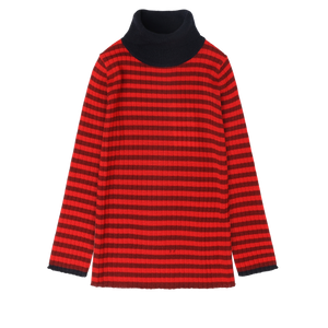 Rollneck Blouse – cranberry/signal red