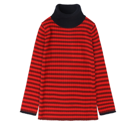 Rollneck Blouse – cranberry/signal red