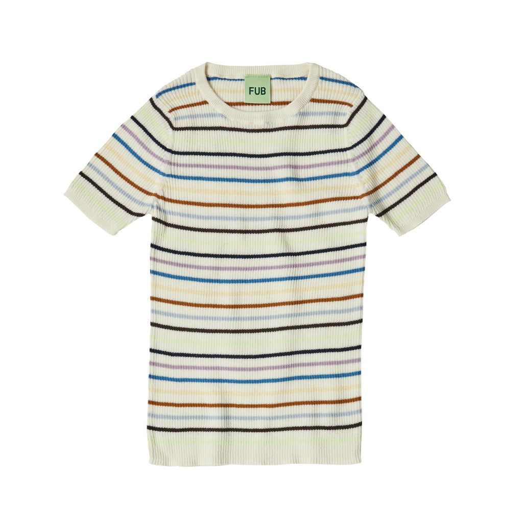 Rib Tee – multi stripe