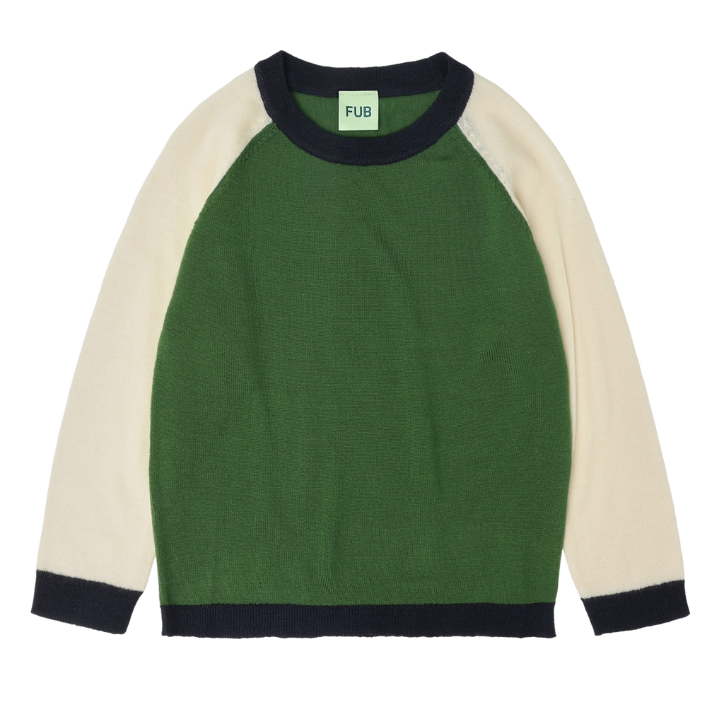 Colour Block Blouse – forest