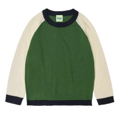 Colour Block Blouse – forest
