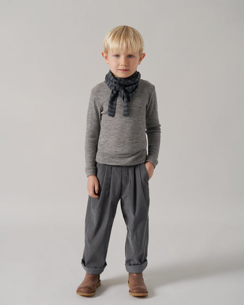 Tamra Wool Rib Longsleeve – grey melange