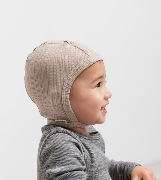 Tamra Wool Rib Longsleeve – grey melange