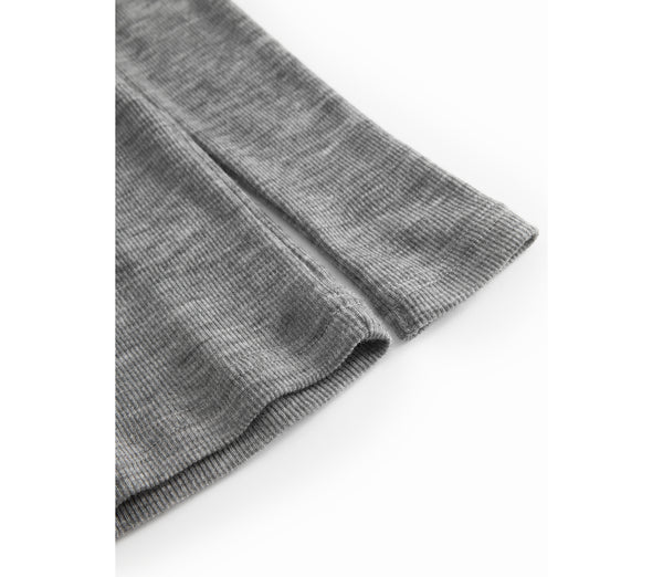 Tamra Wool Rib Longsleeve – grey melange