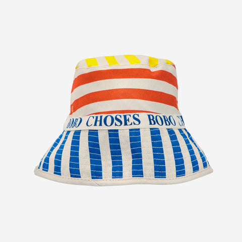 Multicolor Stripes Reversible Hat