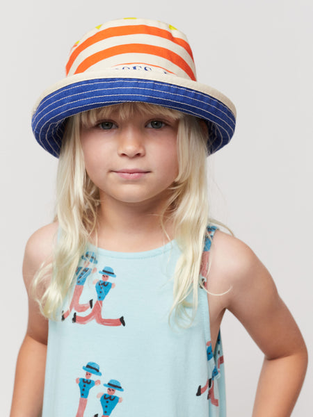 Multicolor Stripes Reversible Hat