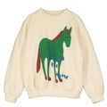 Me & The Horse Teddy Sweatshirt – off-white
