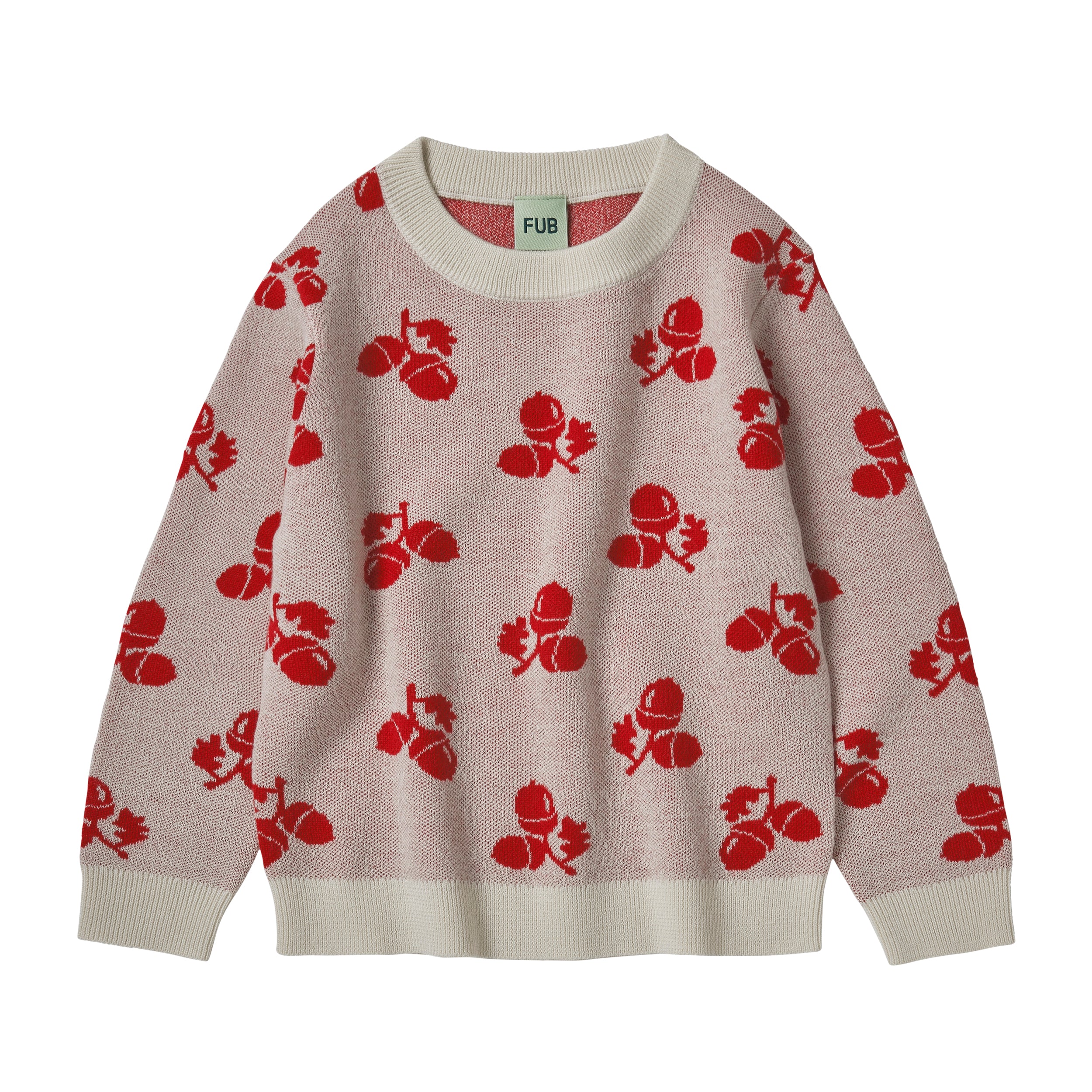 Acorn Blouse – ecru/red