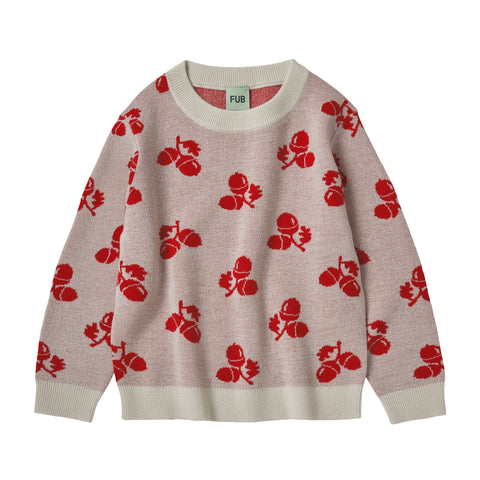 Acorn Blouse – ecru/red