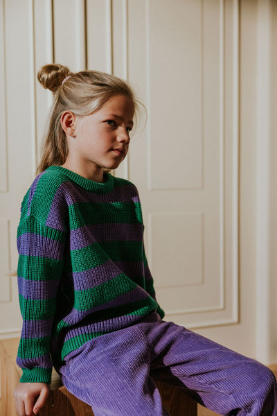 Stripes Knitted Sweater – iris