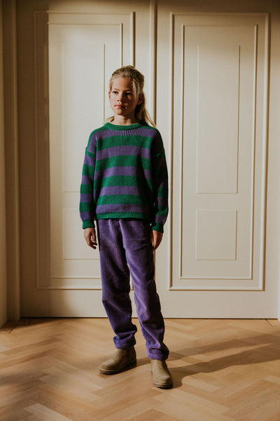 Stripes Knitted Sweater – iris