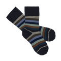 Classic Striped Socks – dark navy/multi stripe