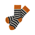 Classic Stripe Socks – burnt amber/dark navy