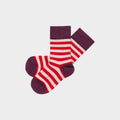 Classic Striped Socks - violet/classic red