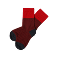 Colour Block Socks – cranberry