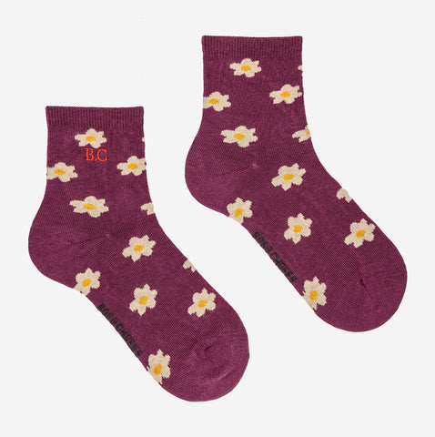 Little Flower Short Socks