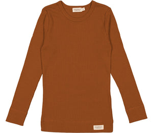 Plain Tee Longsleeve – spicy caramel