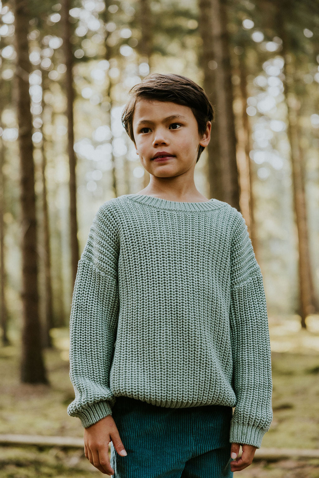 Chunky Knitted Sweater – eucalyptus