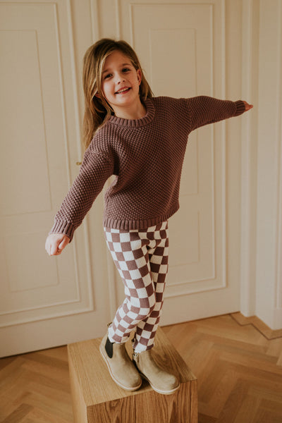 Kyoto Knitted Sweater – mauve