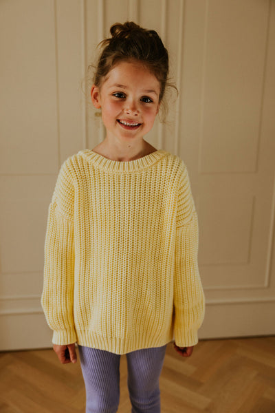 Chunky Knitted Sweater – vanilla
