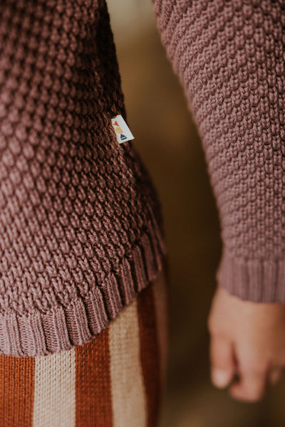 Kyoto Knitted Sweater – mauve