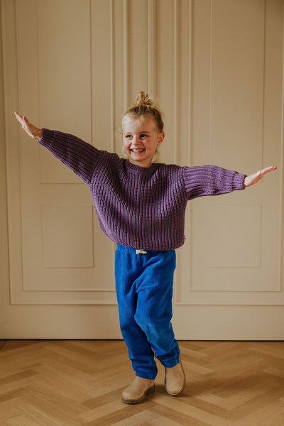 Chunky Knitted Sweater – amethyst