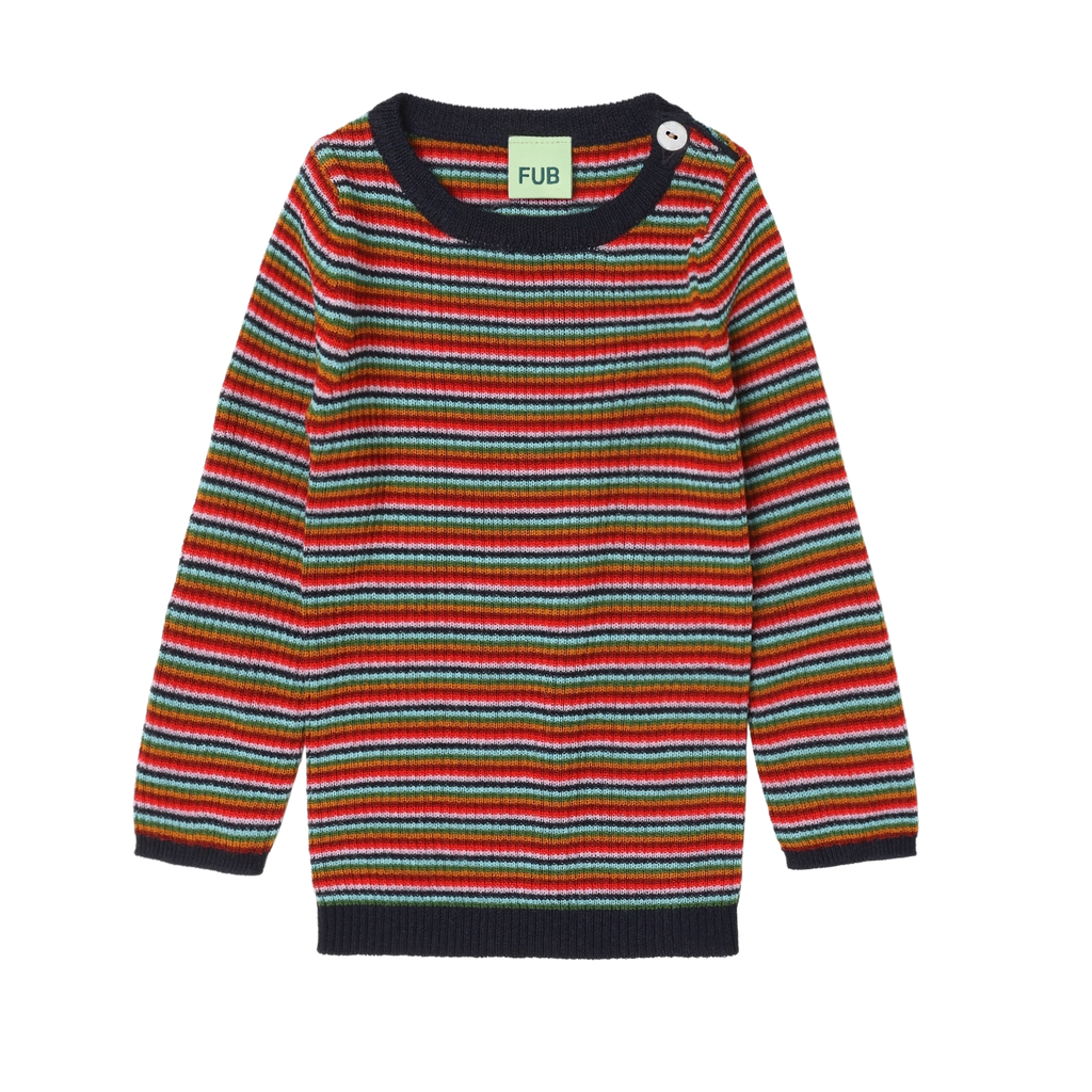 Baby Rib Blouse – multi stripe