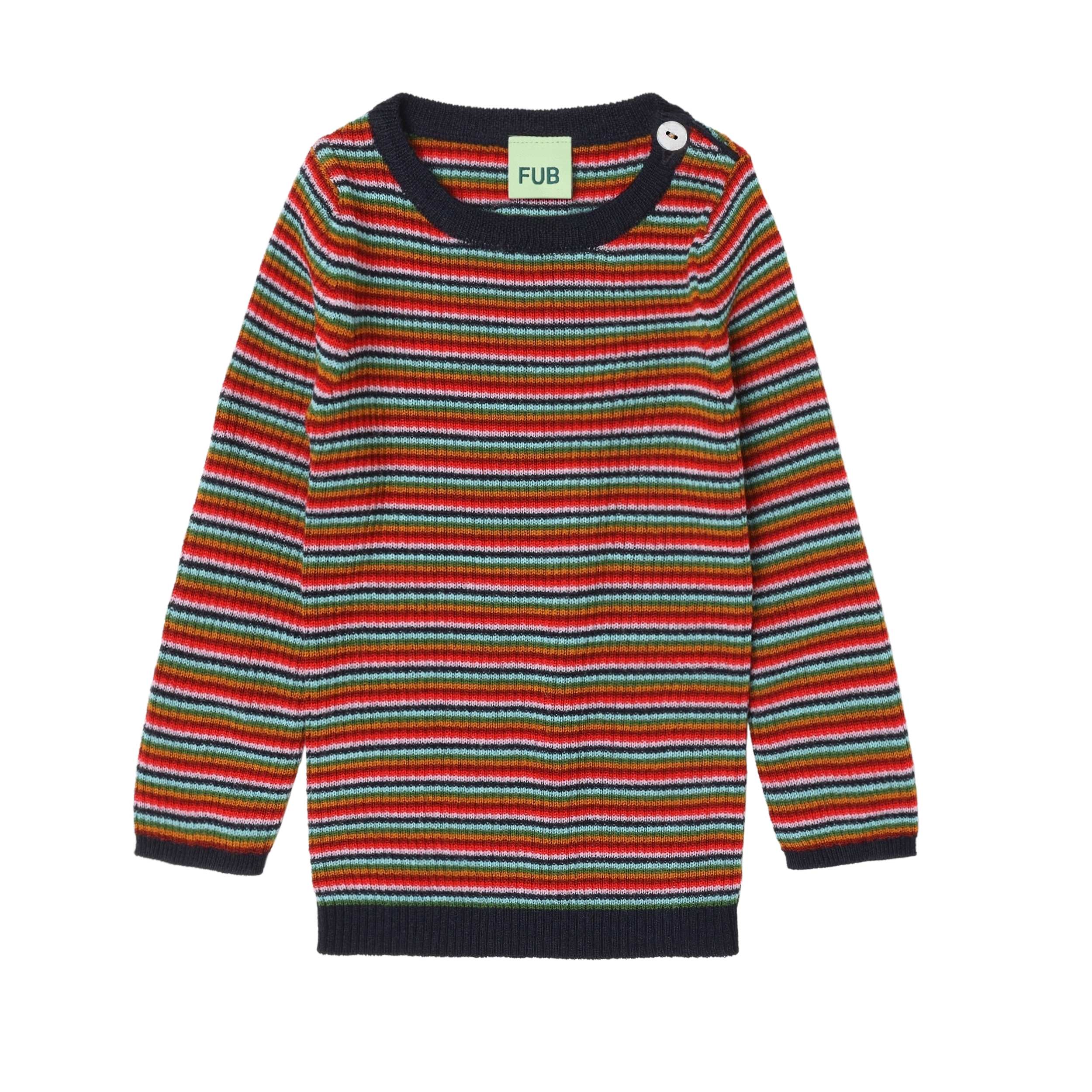 Baby Rib Blouse – multi stripe