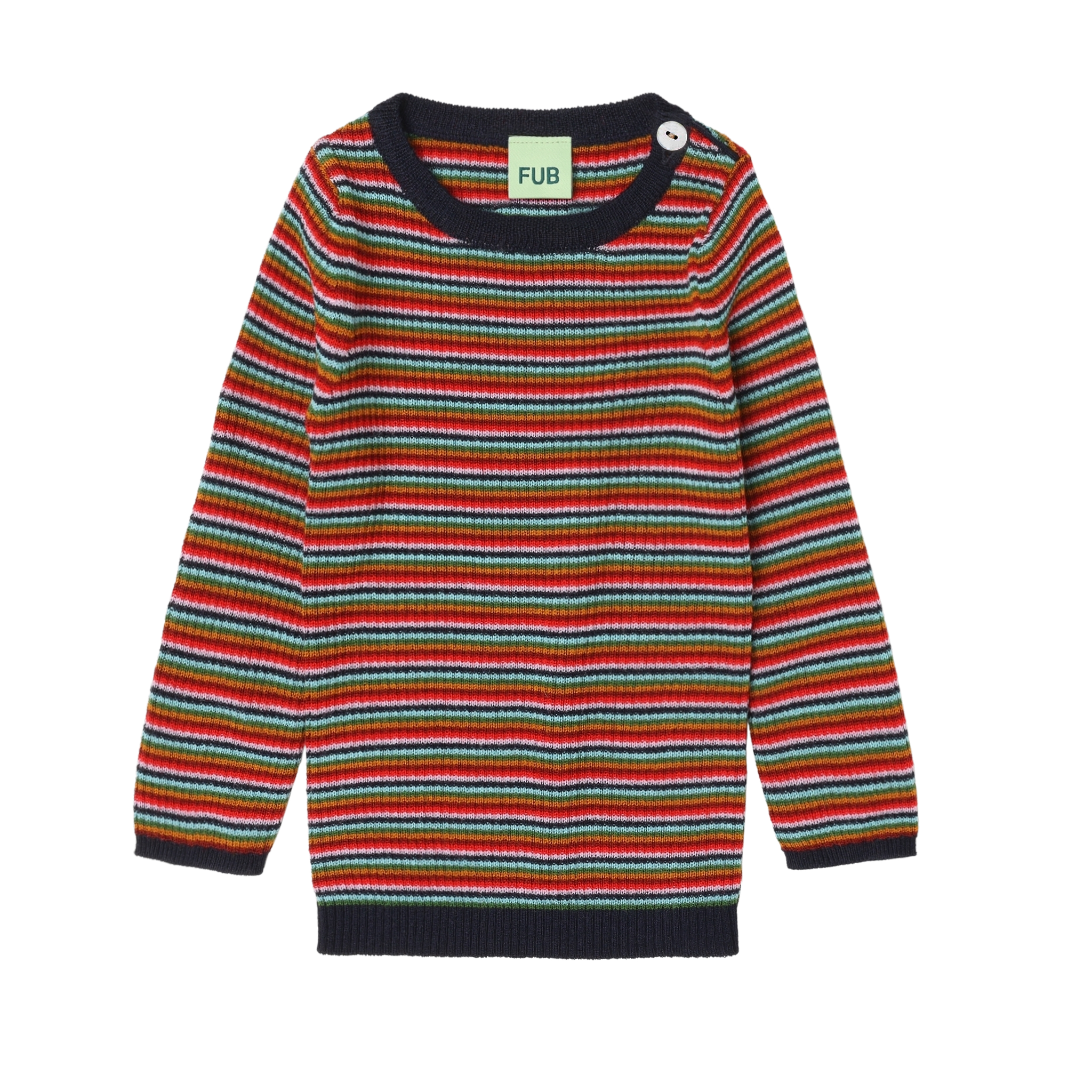 Baby Rib Blouse – multi stripe