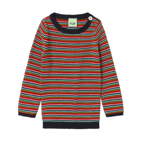 Baby Rib Blouse – multi stripe