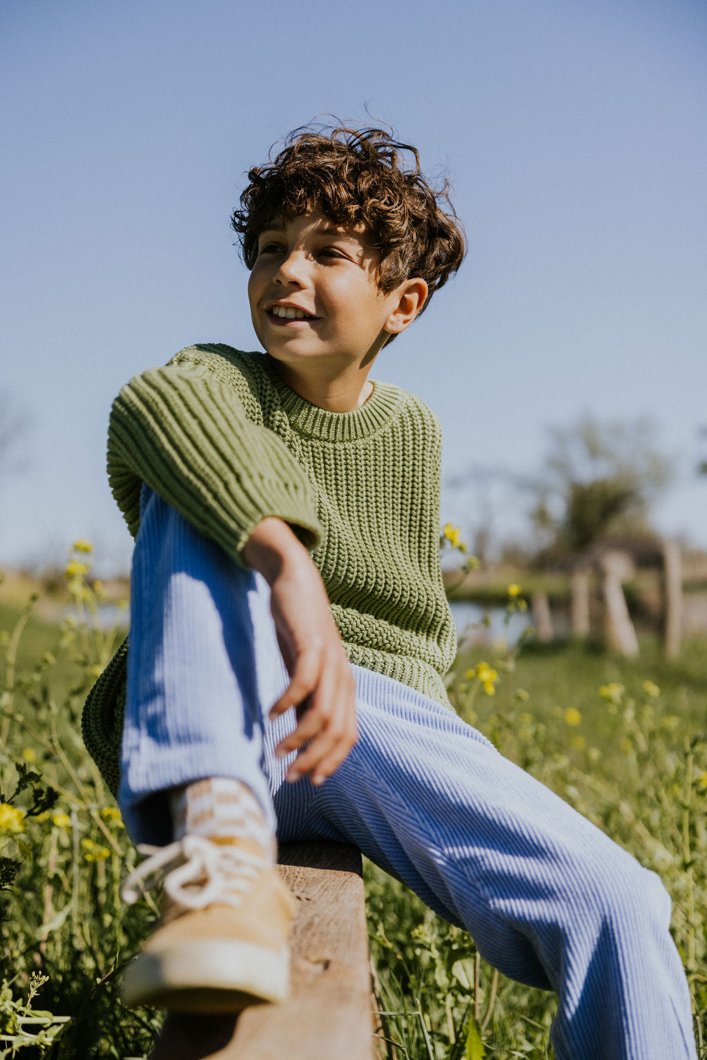 Chunky Knitted Sweater – Olive