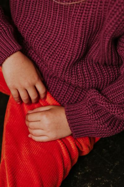 Chunky Knitted Sweater – dahlia