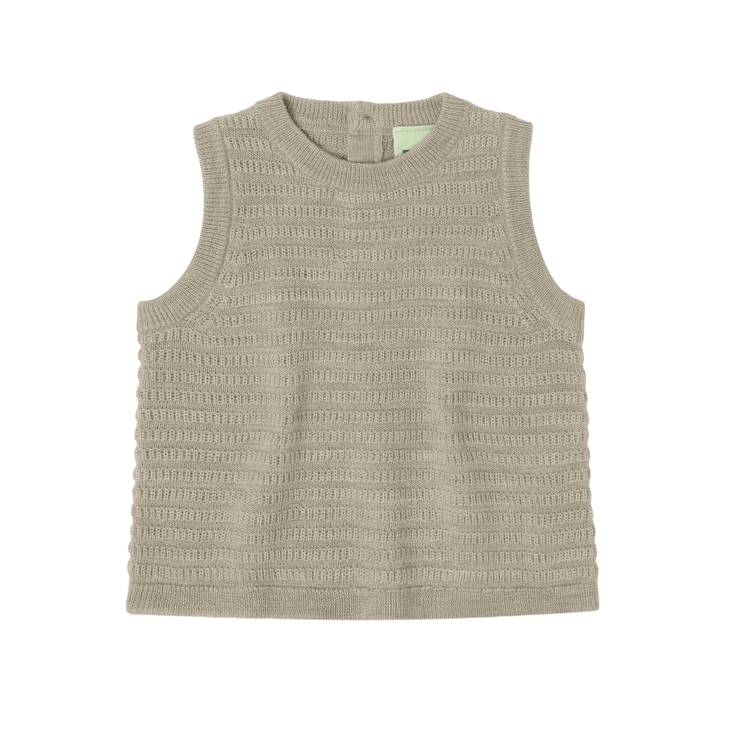 Baby Vest – oat melange