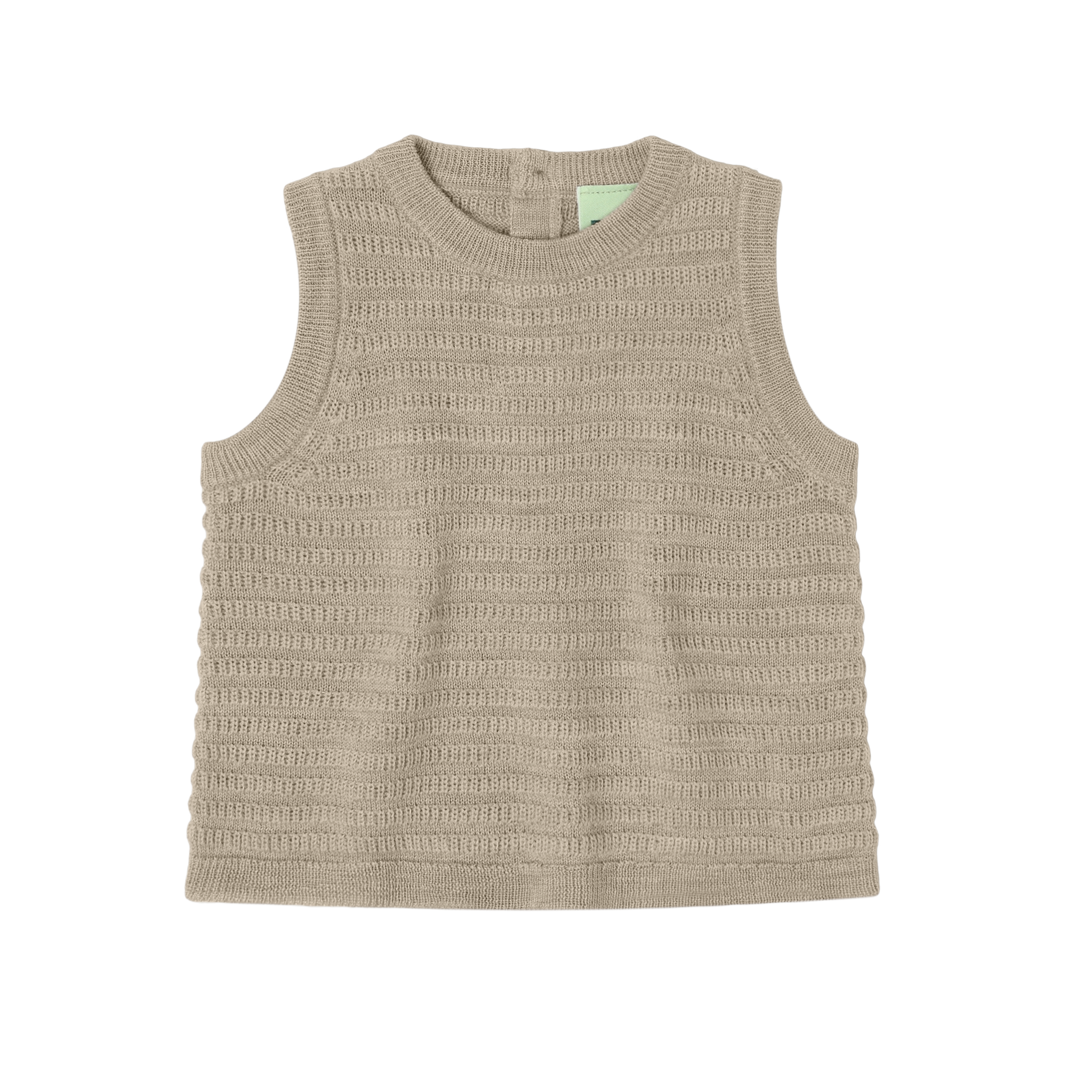 Baby Vest – oat melange