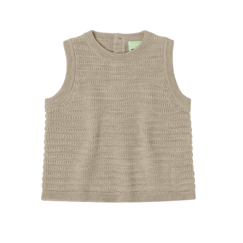 Baby Vest – oat melange